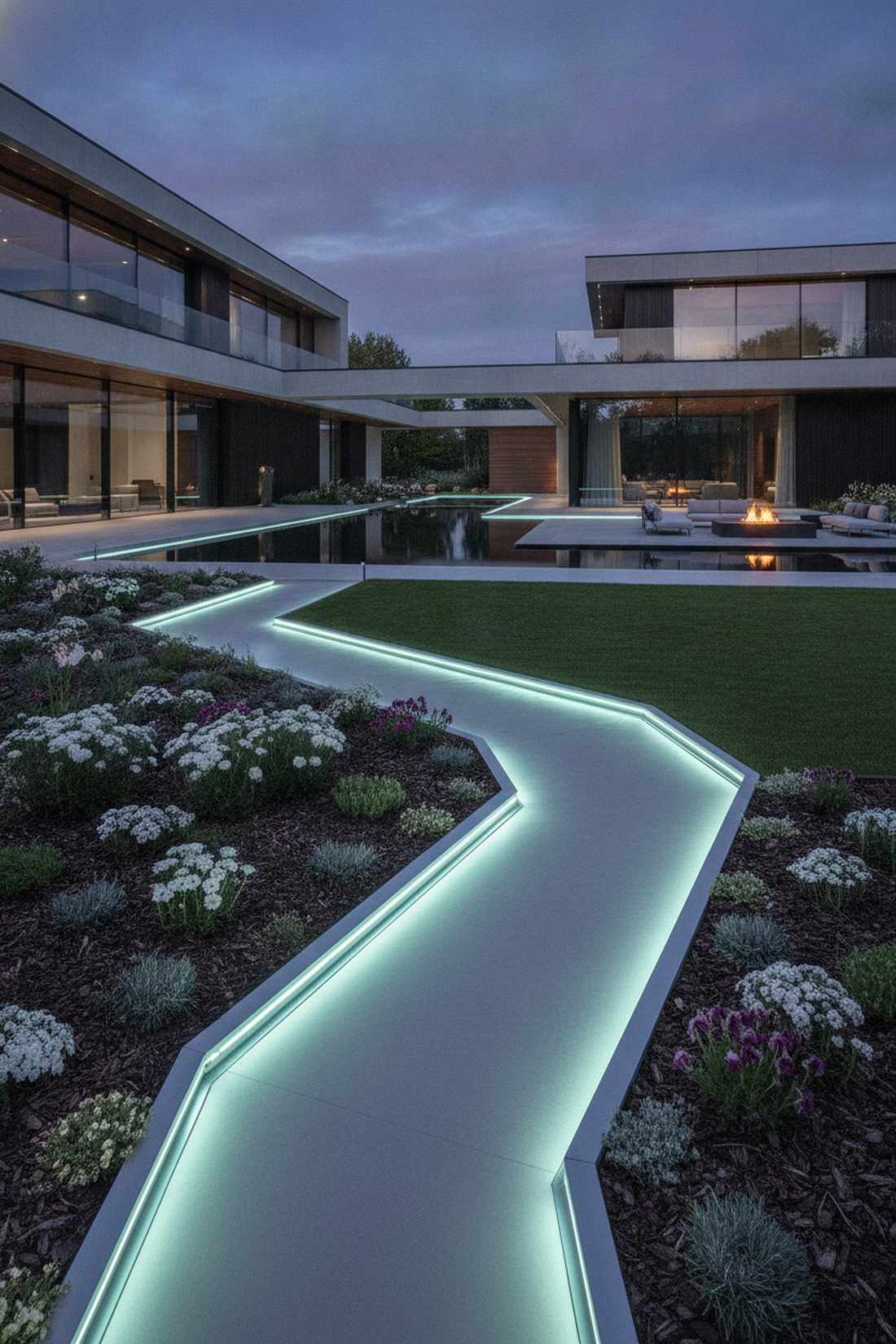 path integrated strip lighting