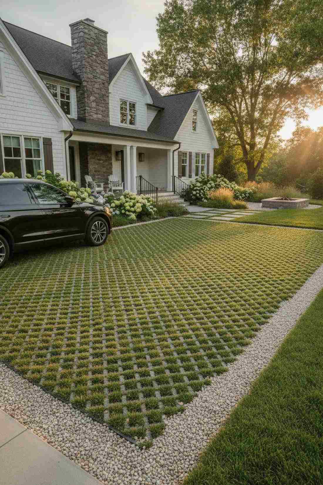 permeable paver driveway