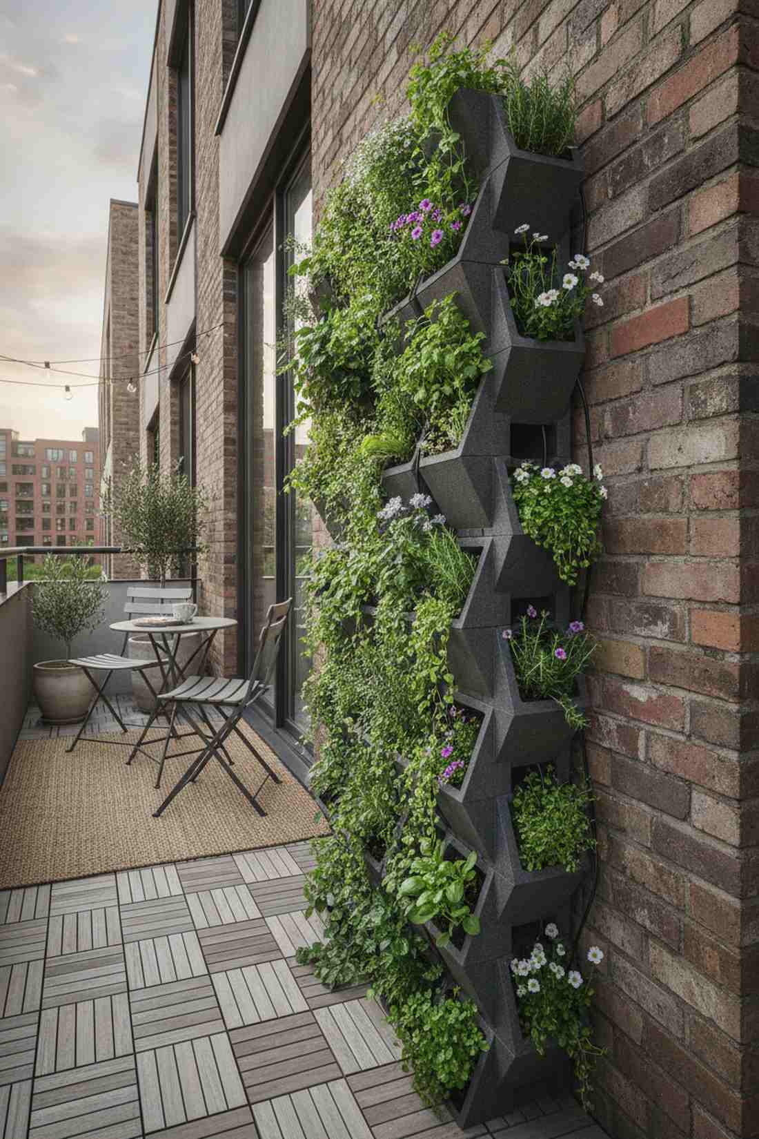 planter block vertical garden wall