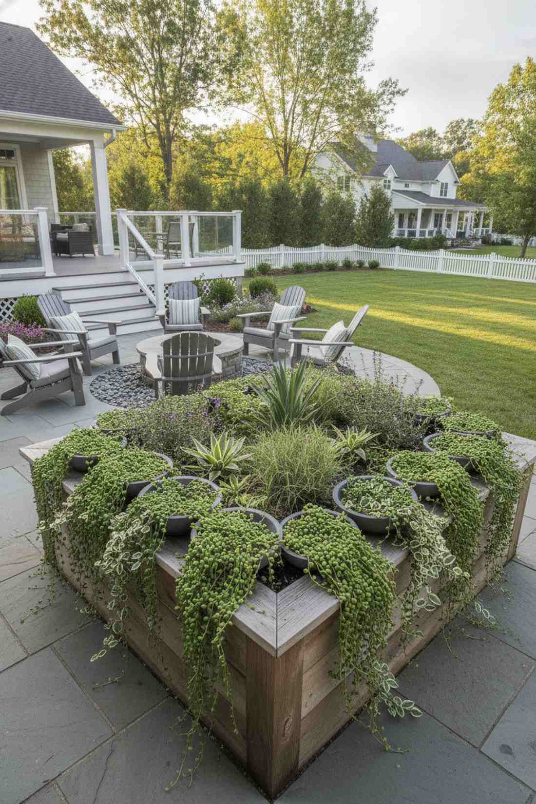 raised bed perimeter pots