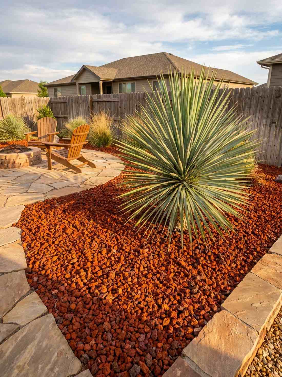 red rock and yucca pairing