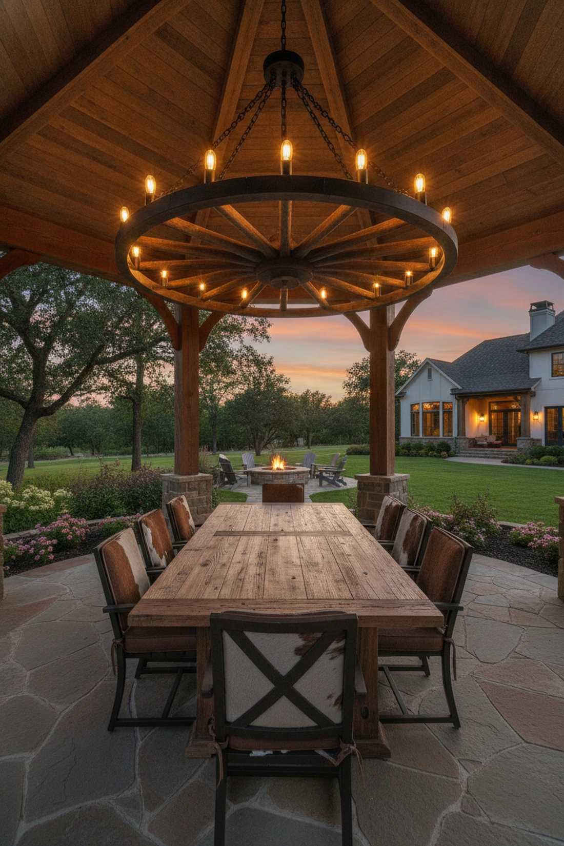 rustic wagon wheel chandelier
