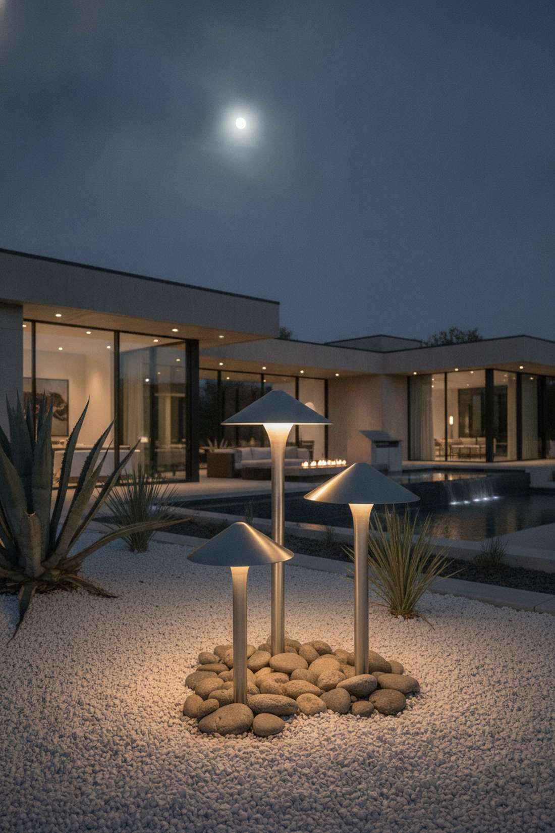 sculptural modern mushroom forms