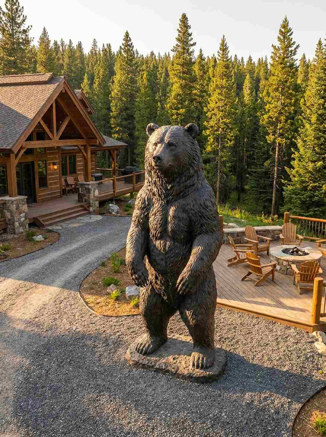 standing bear sculpture