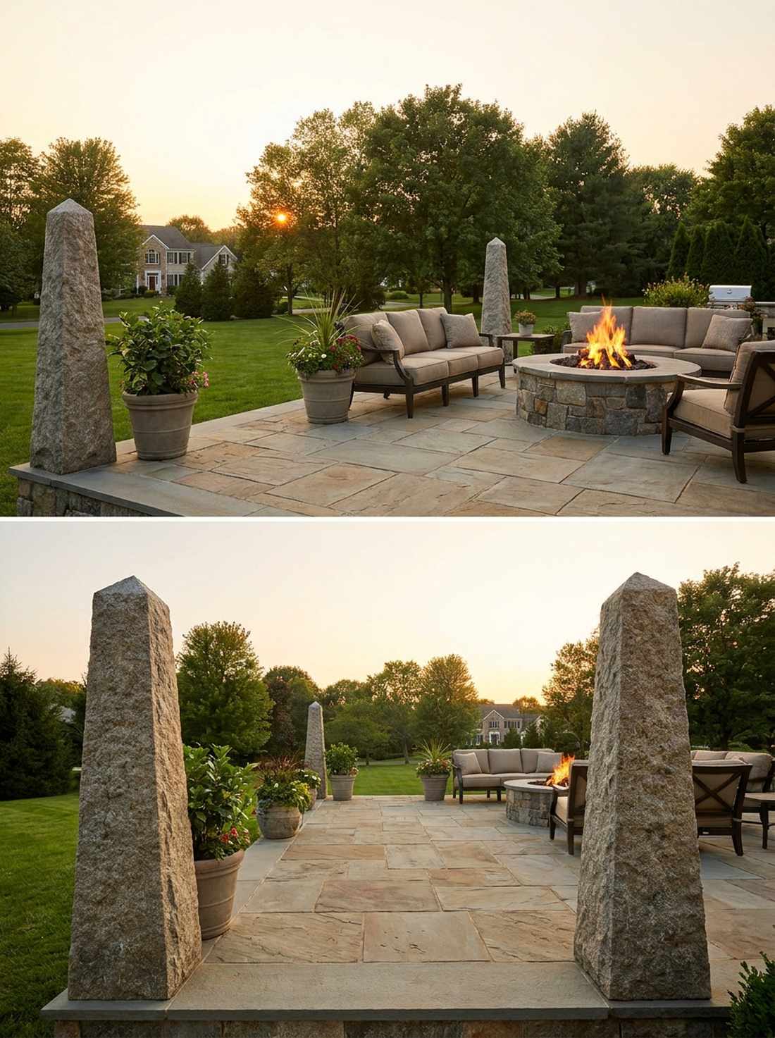 terrace corner granite sentinels