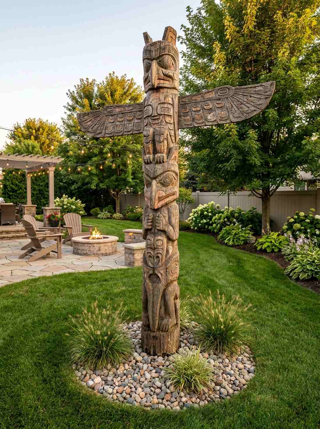 totem pole sculpture