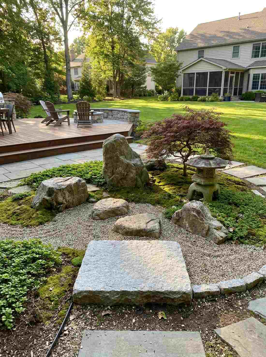 traditional five stone arrangement