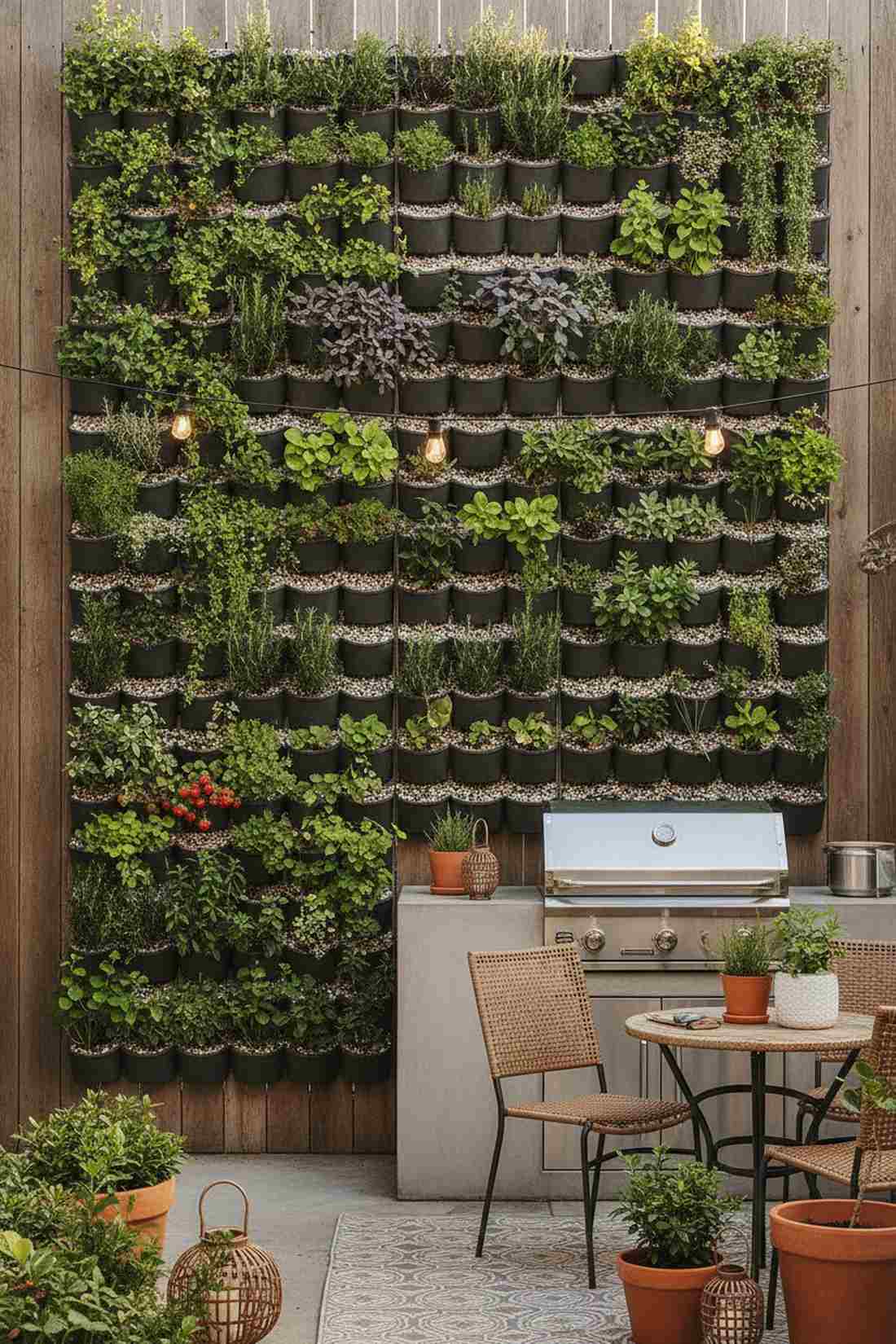 vertical garden wall backdrop