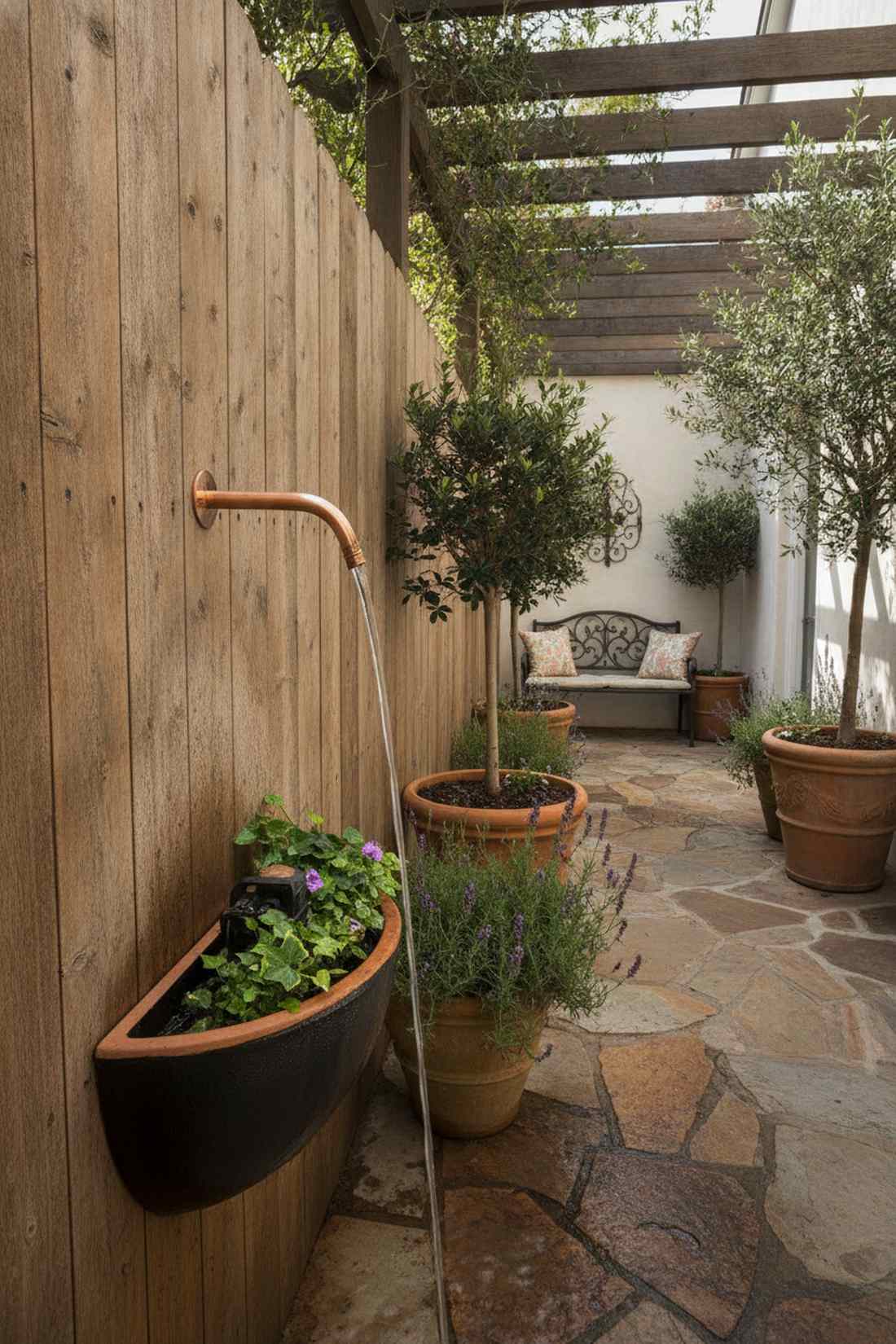 wall mounted spout fountain
