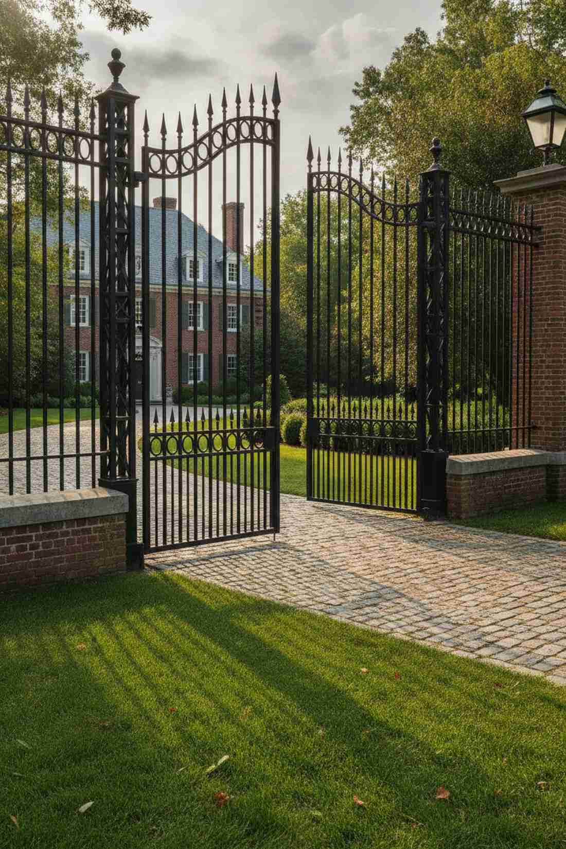 wrought iron security fence