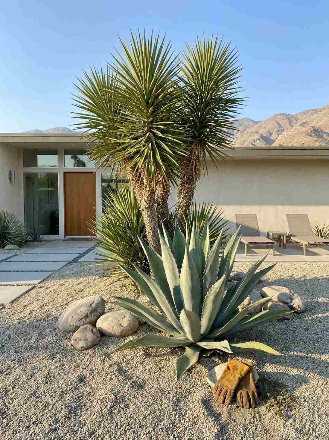 agave yucca statement planting
