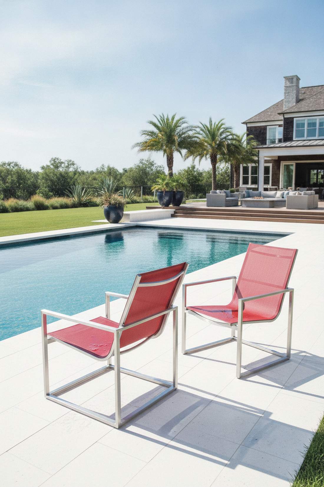 aluminum frame sling chairs
