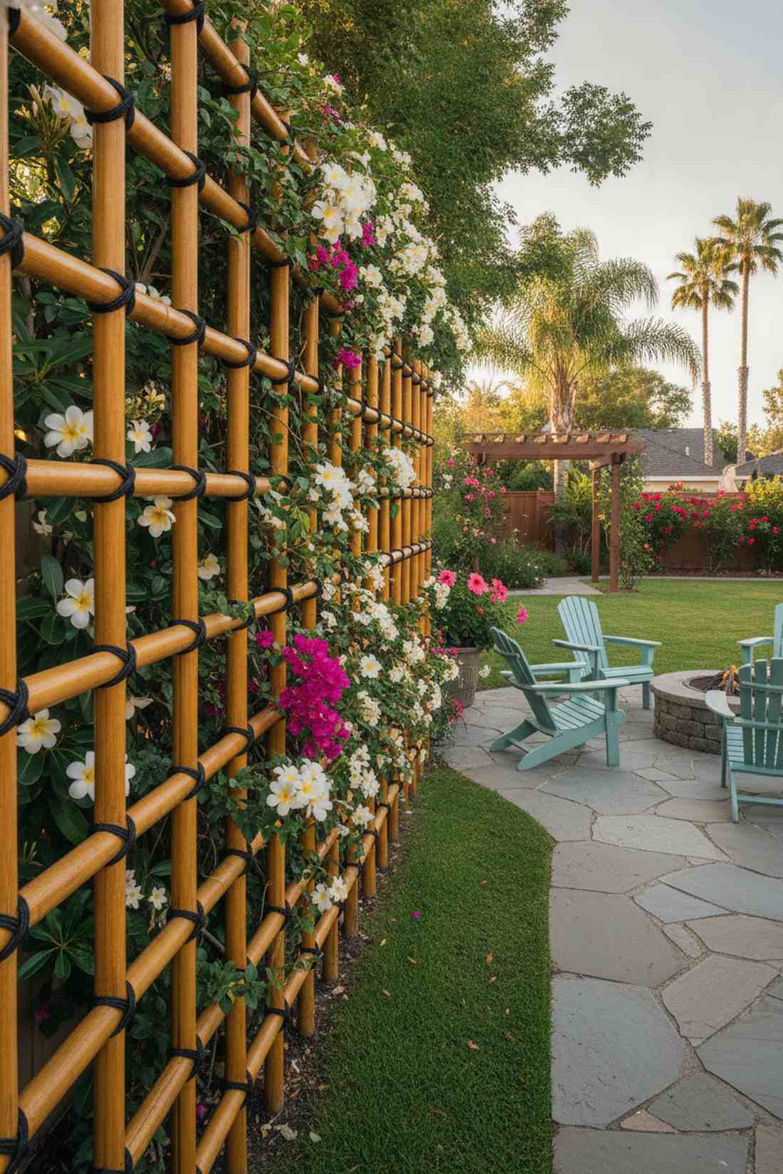 bamboo trellis panels