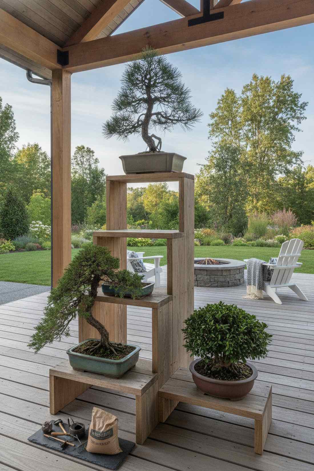 bonsai trio display