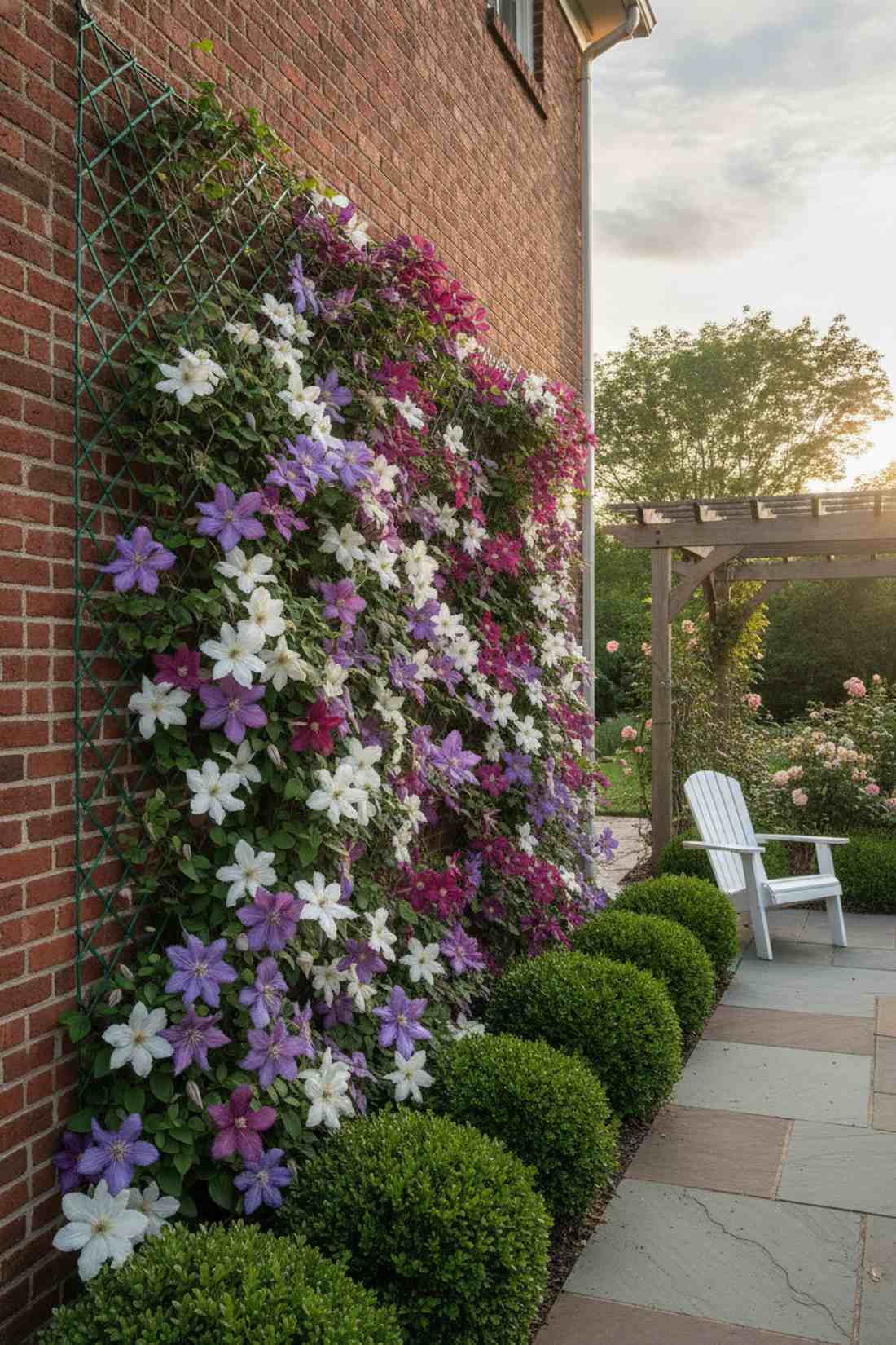 clematis trellis layers