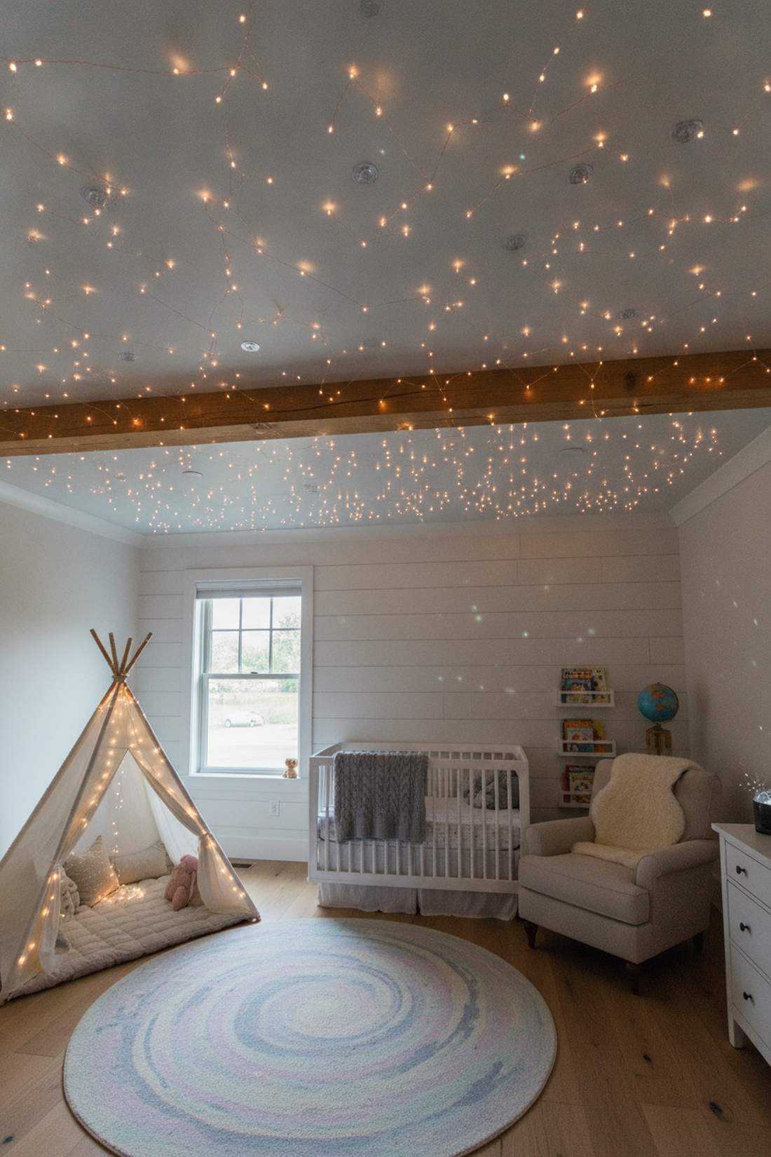 constellation pattern ceiling installation