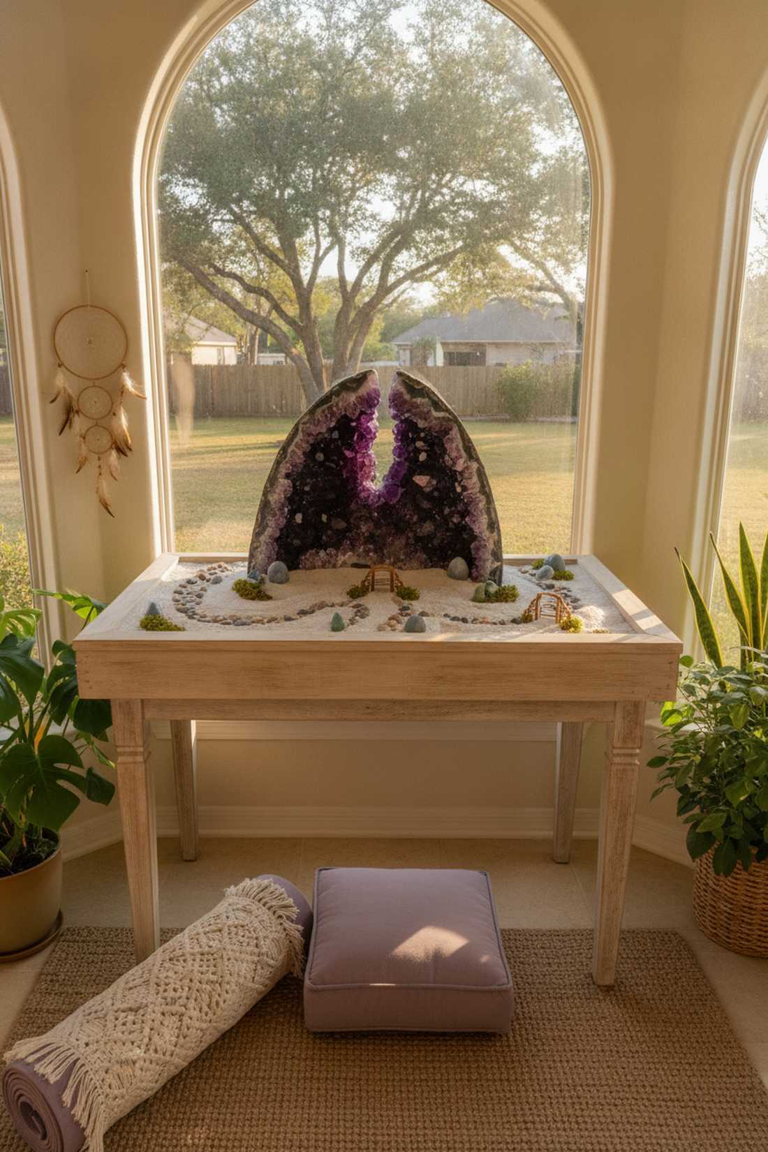 crystal geode energy garden