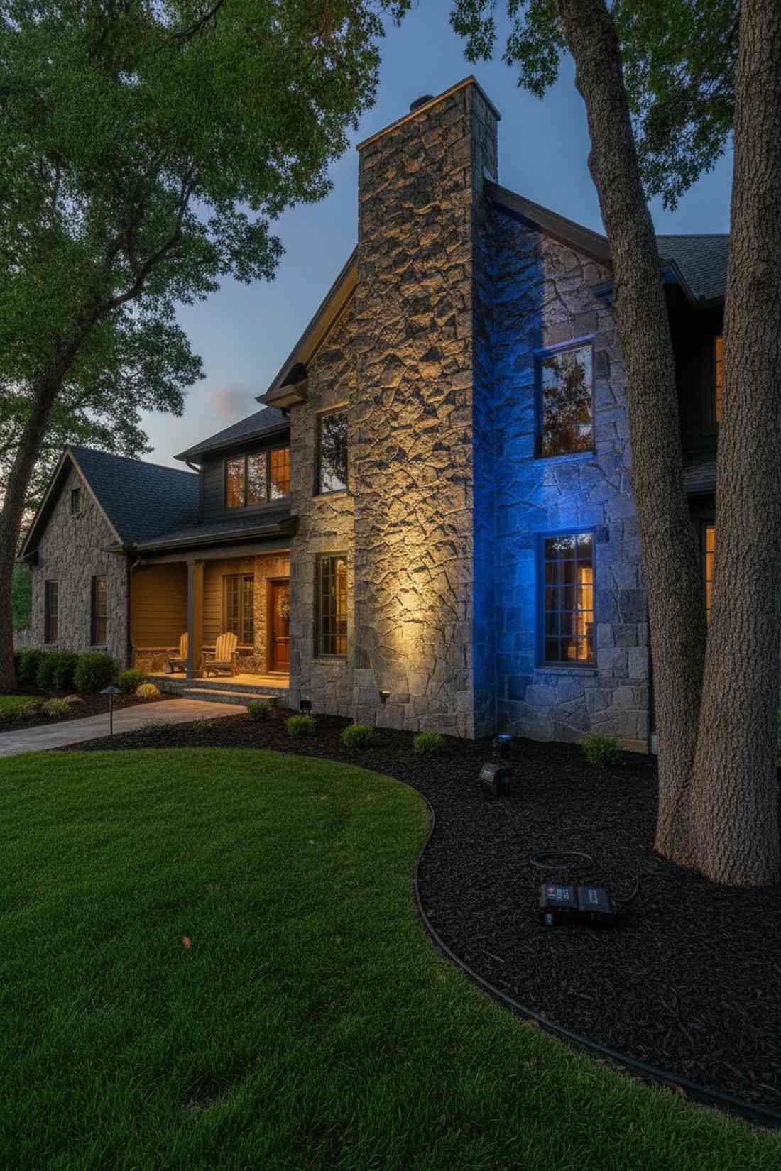 ground flood uplight accents