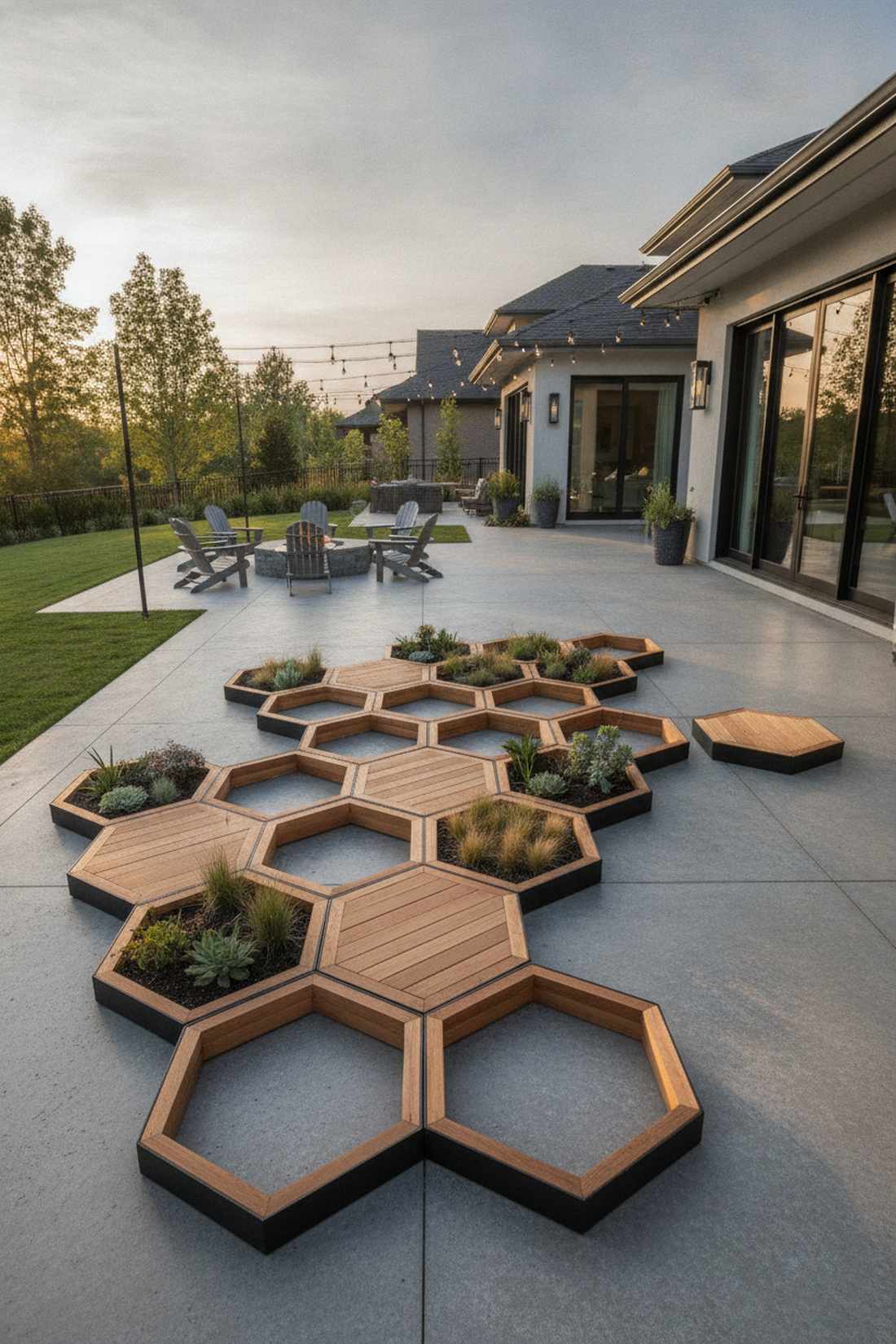 hexagonal honeycomb cluster