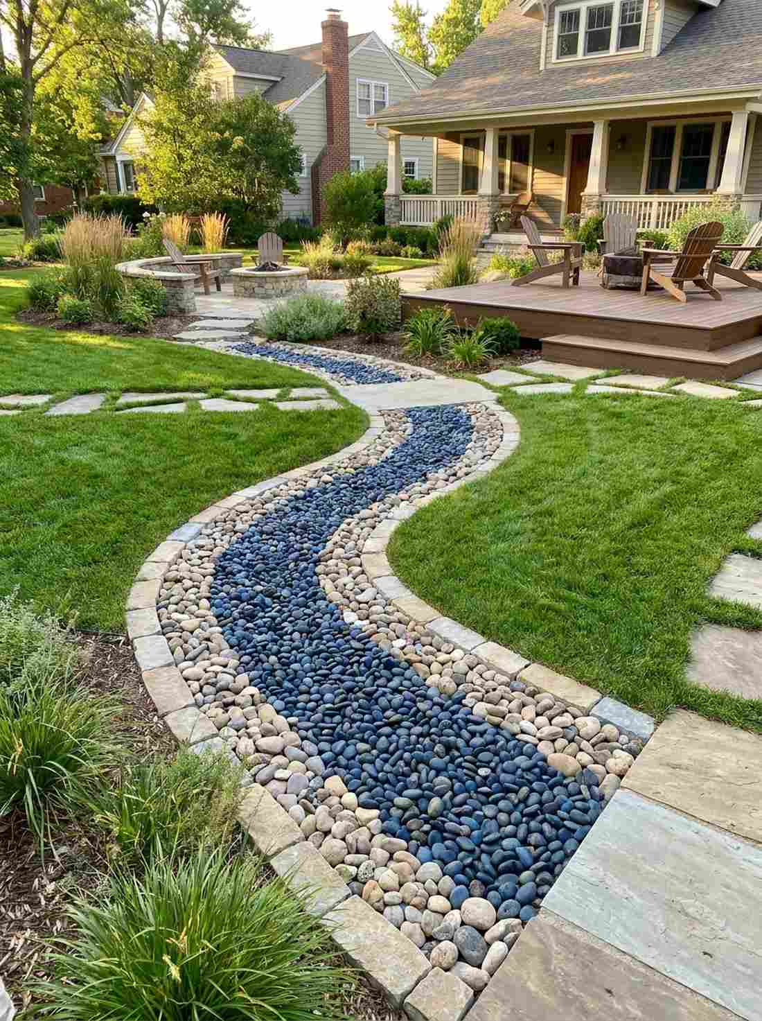 meandering river course