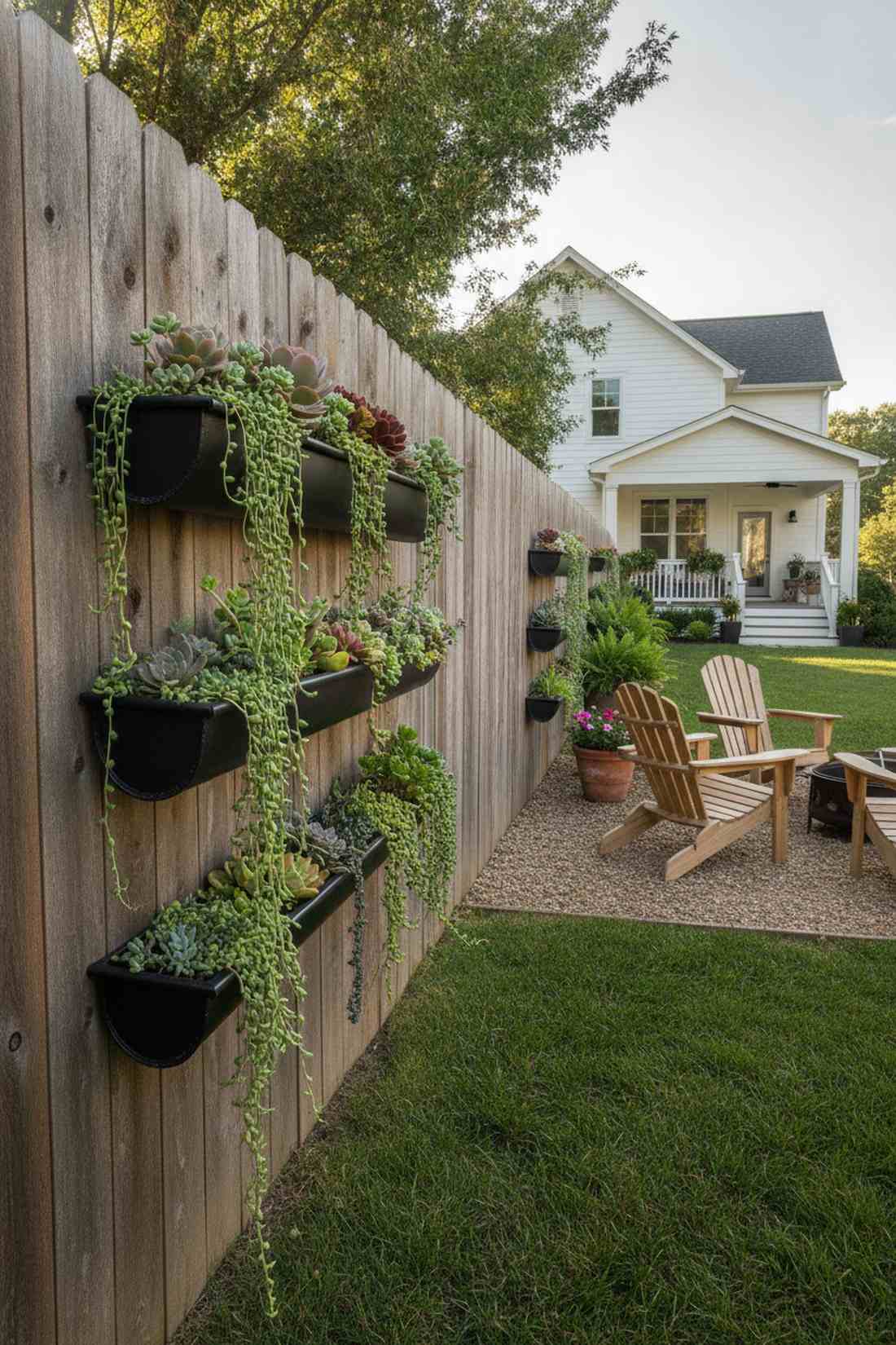 metal gutter stacked tiers
