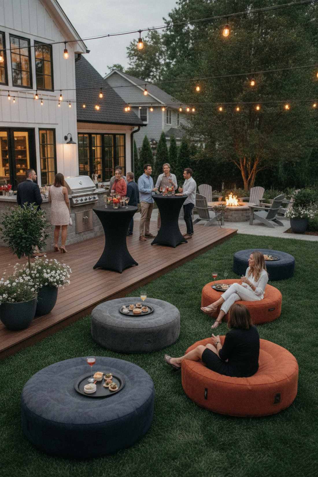 mixed height seating variety