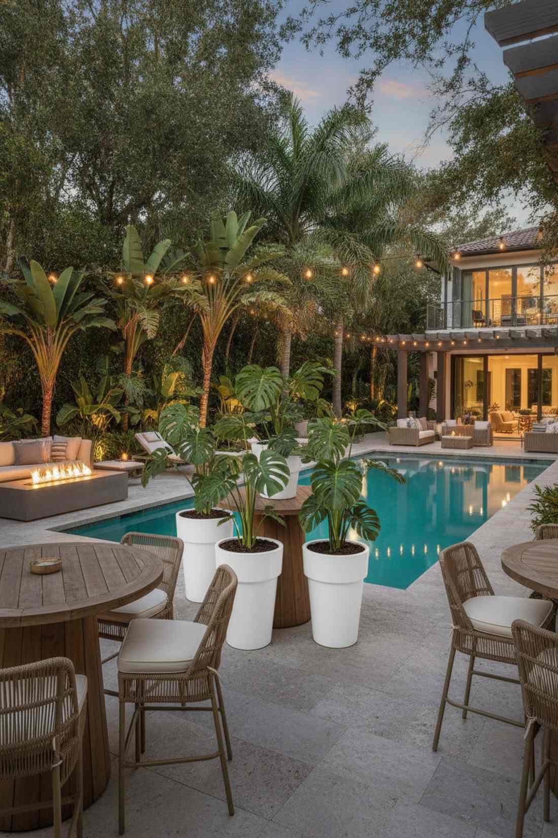 monstera deliciosa centerpieces