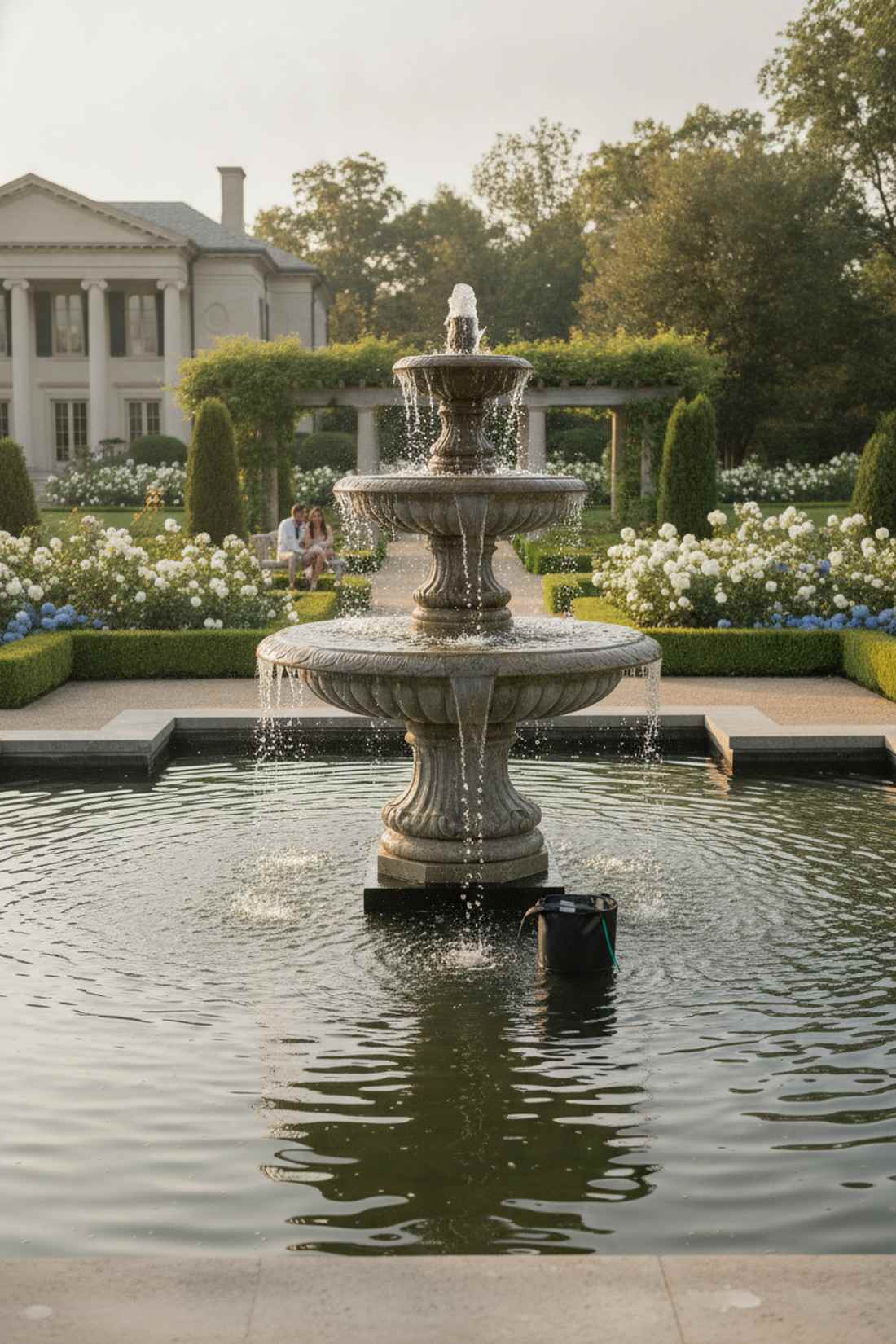 multi tier pond fountain