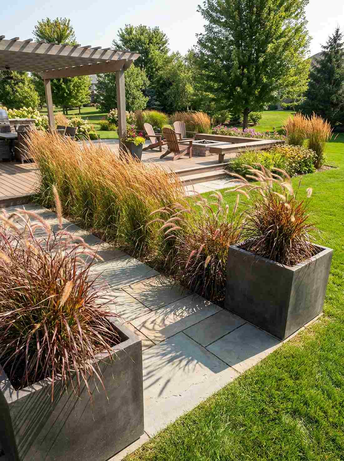 ornamental grasses textural movement