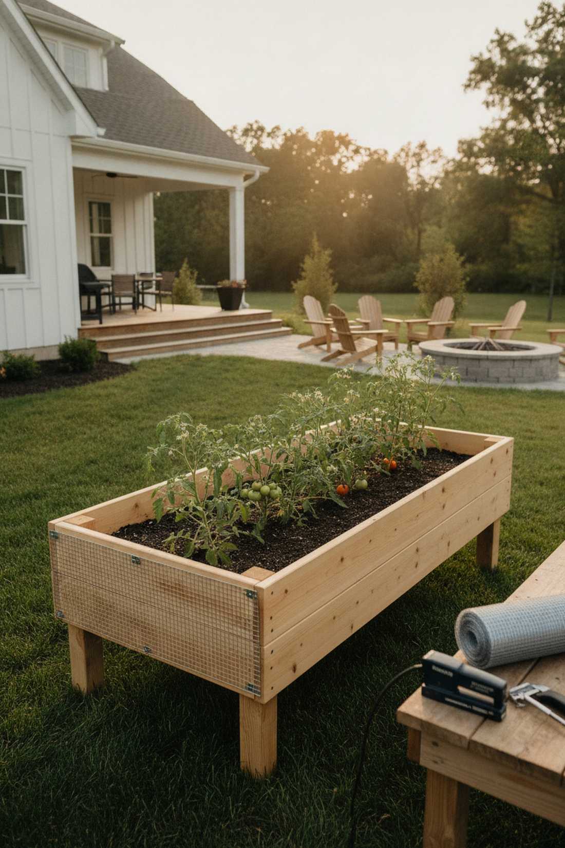 pet barrier bed with hardware cloth base
