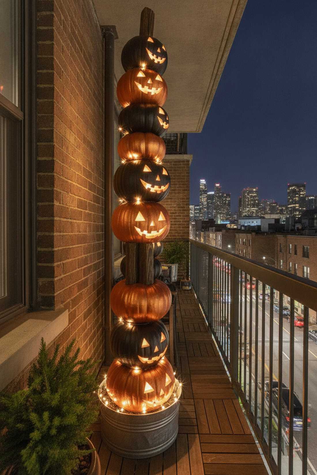 pumpkin tower stack
