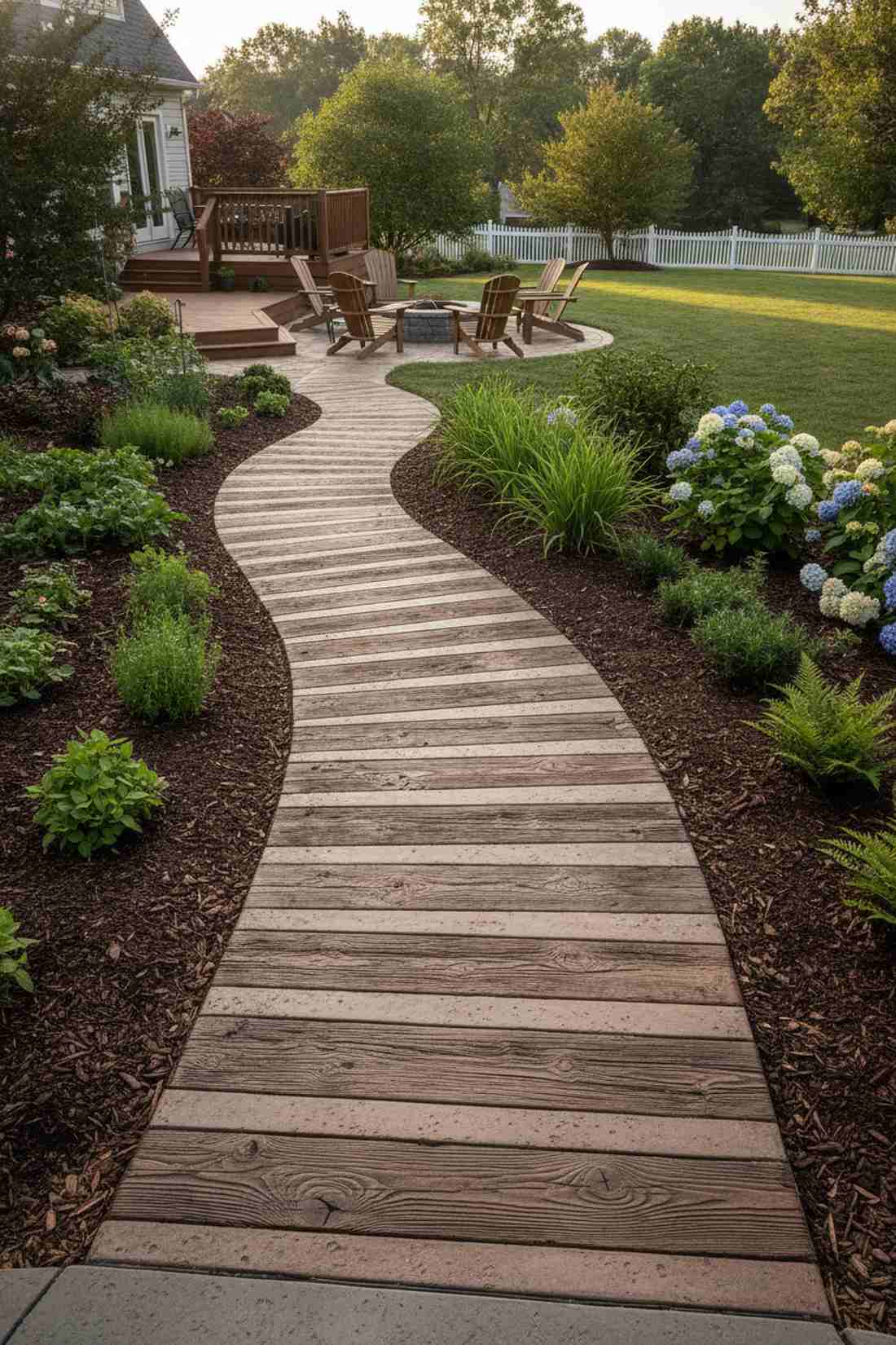 railroad tie style concrete