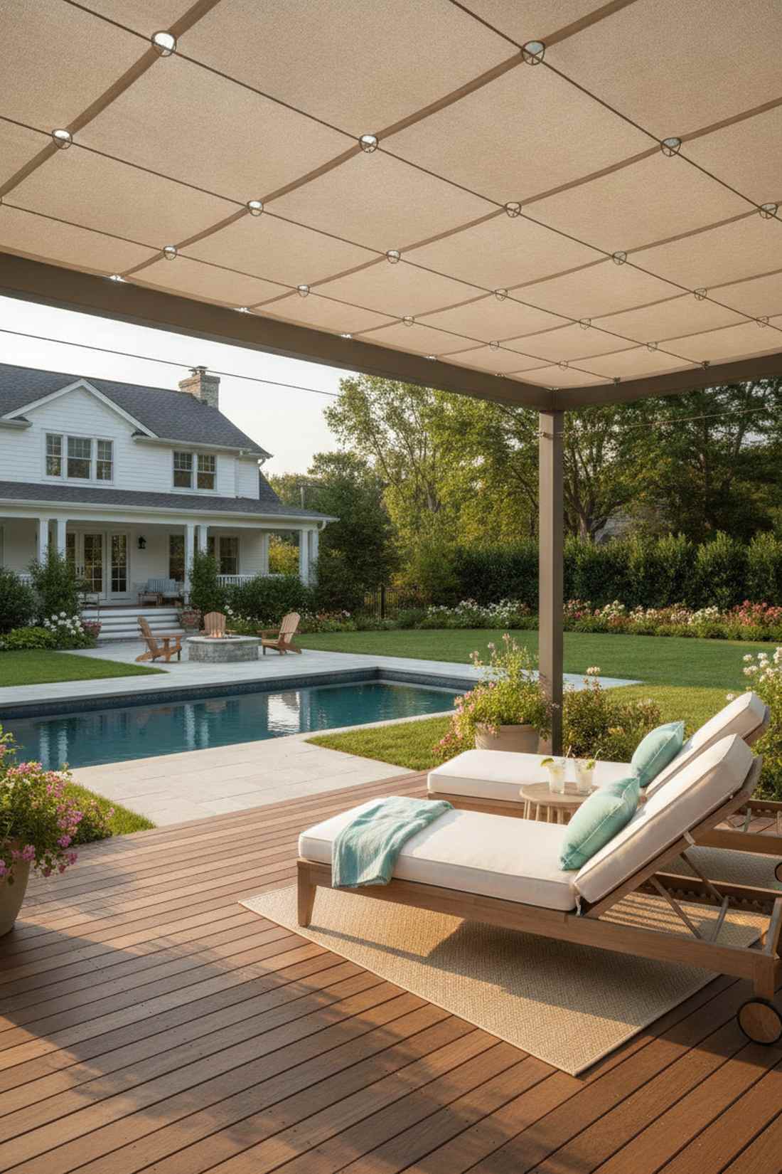 retractable canopy pergola top