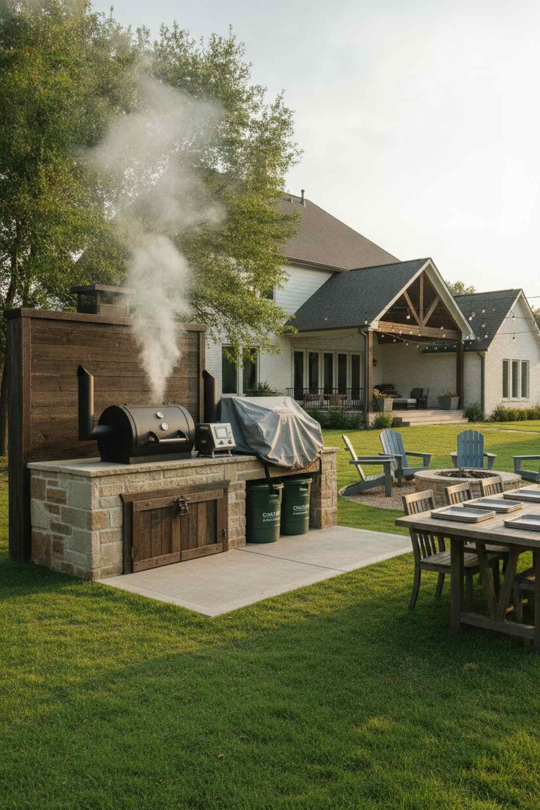 smoker station with temperature control