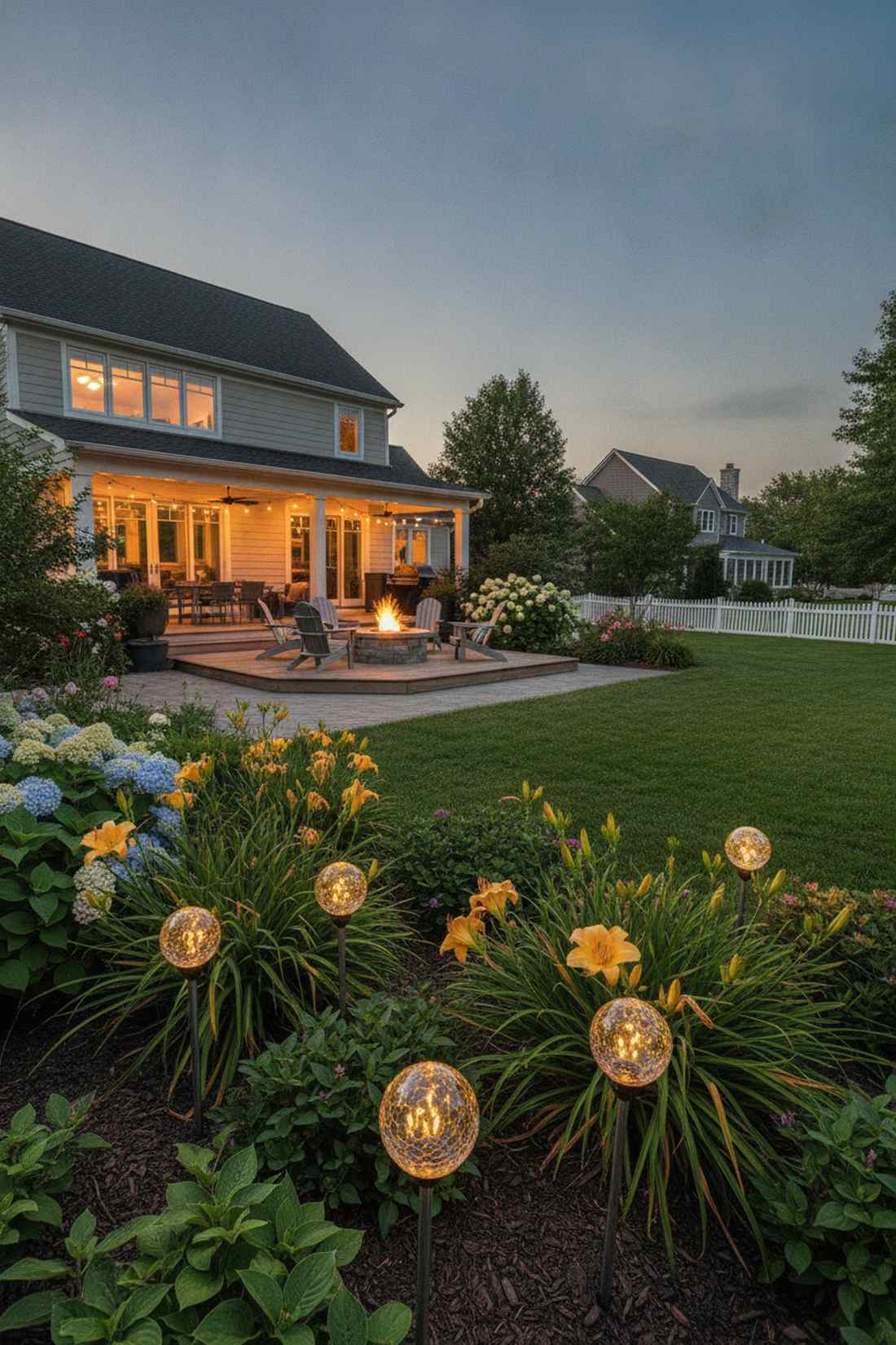 solar stake lights for flower beds