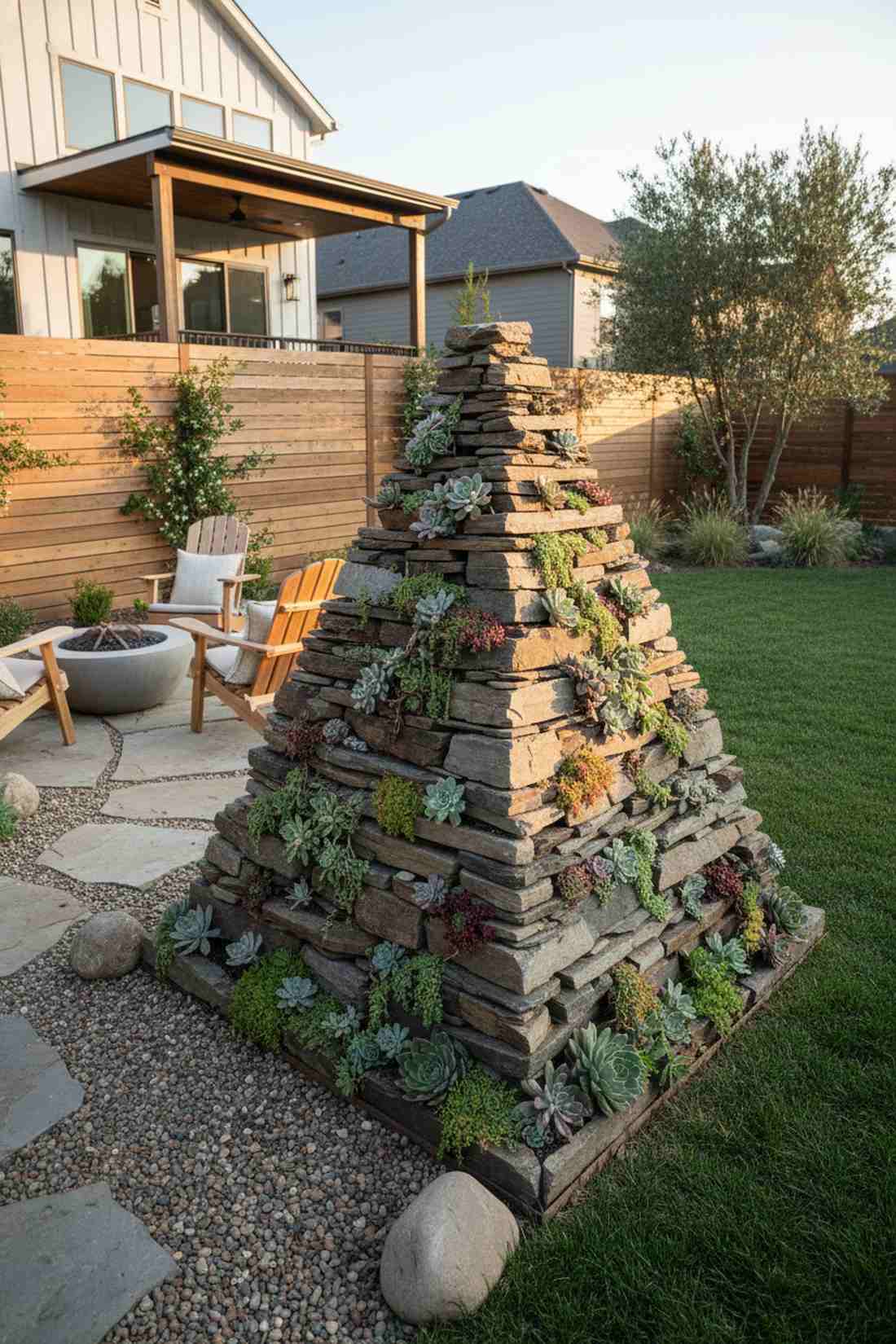 stacked stone pyramid