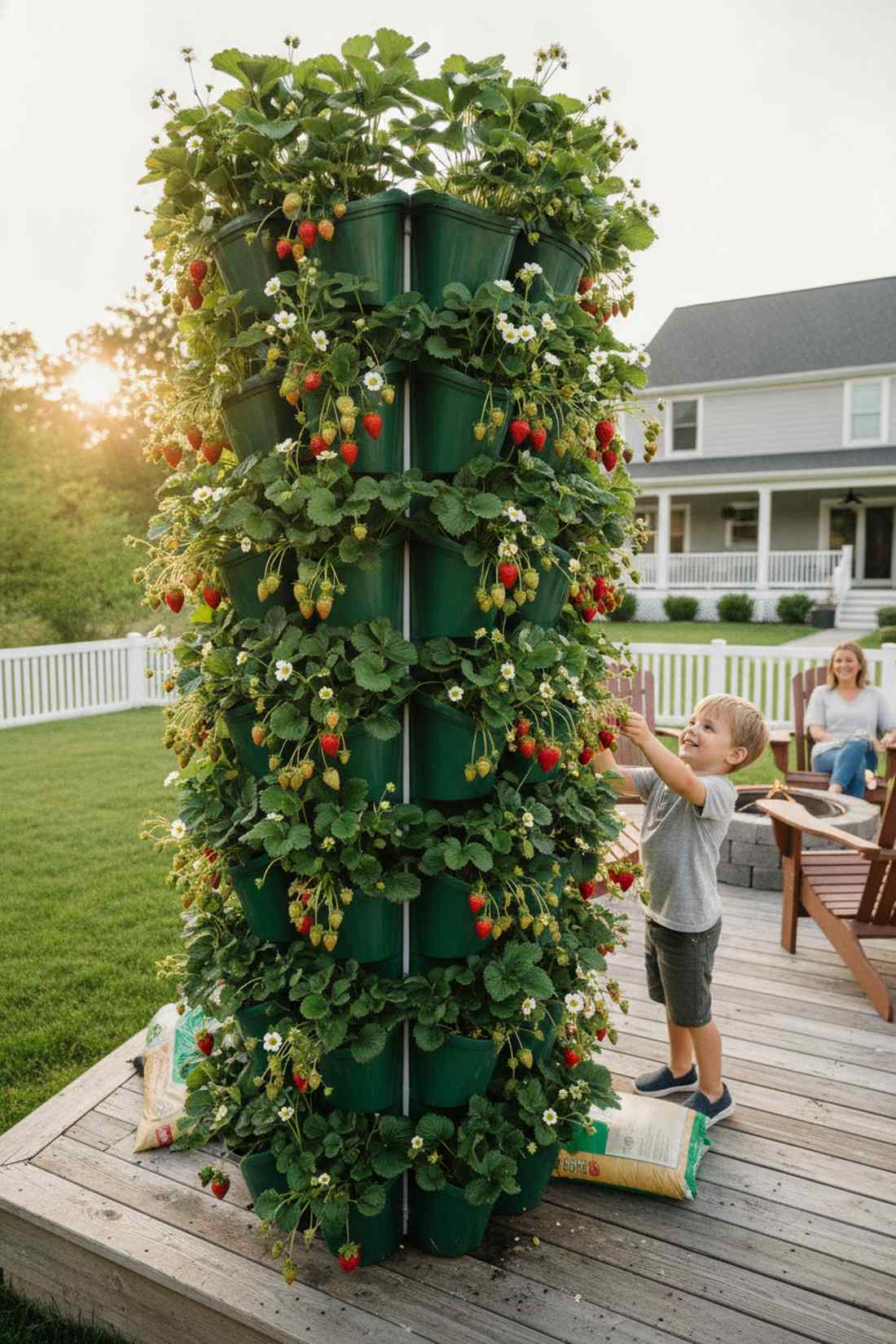 strawberry tower system