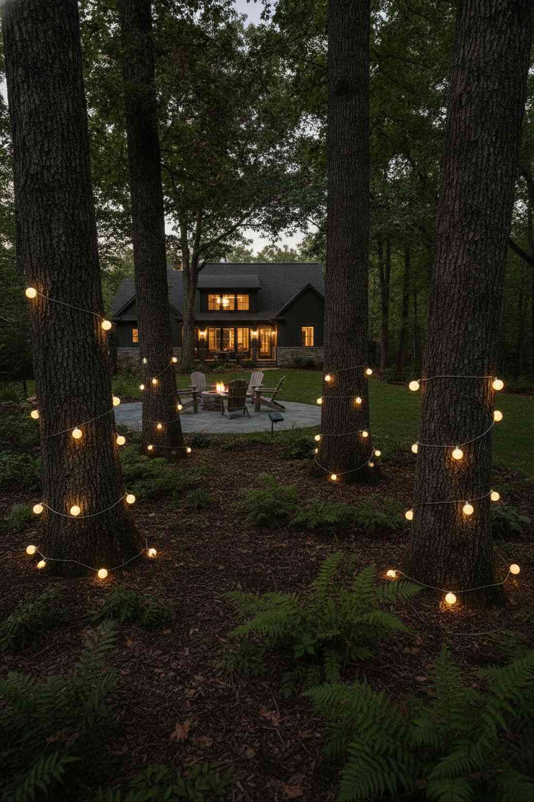 string connected mushroom chains