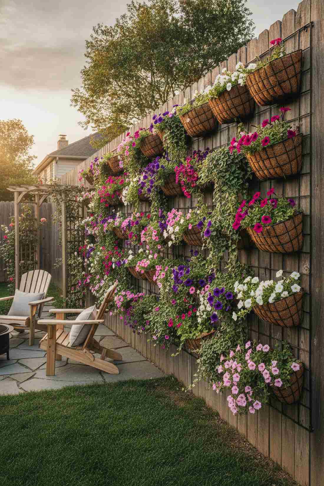three tier wooden garden stand