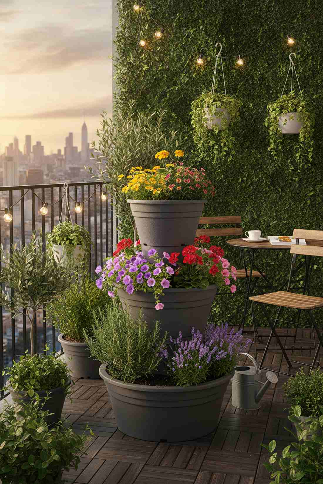 tiered planter cascade