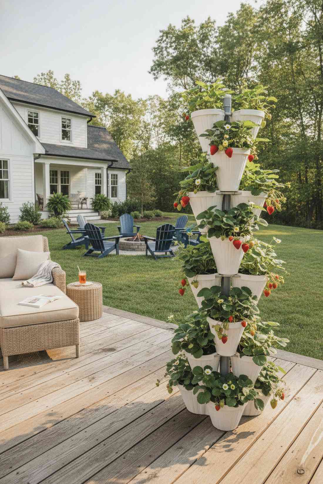 tiered strawberry planter
