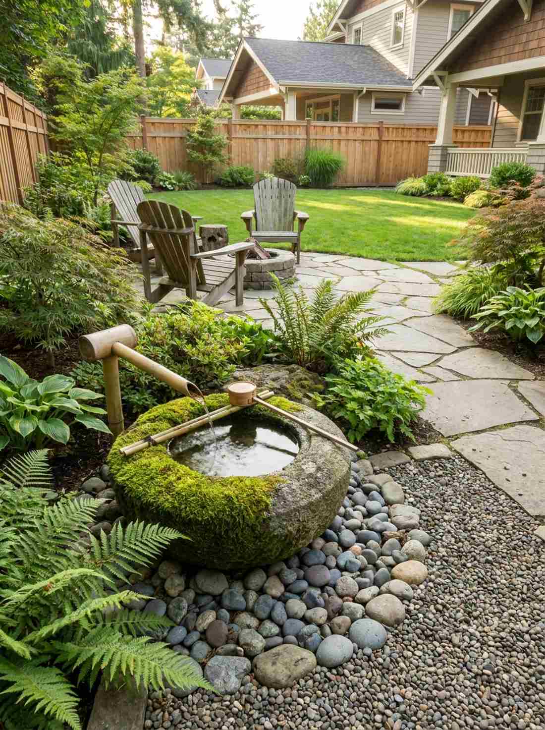 tsukubai stone basin