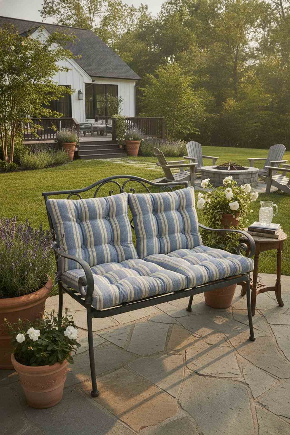 tufted channel quilted seat pads