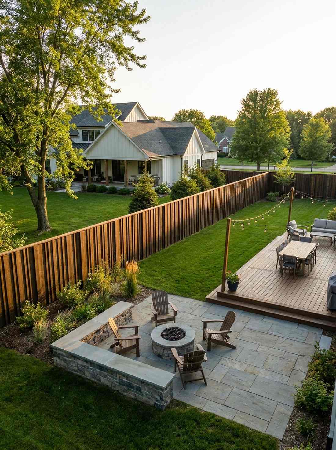 vertical batten board screen fence