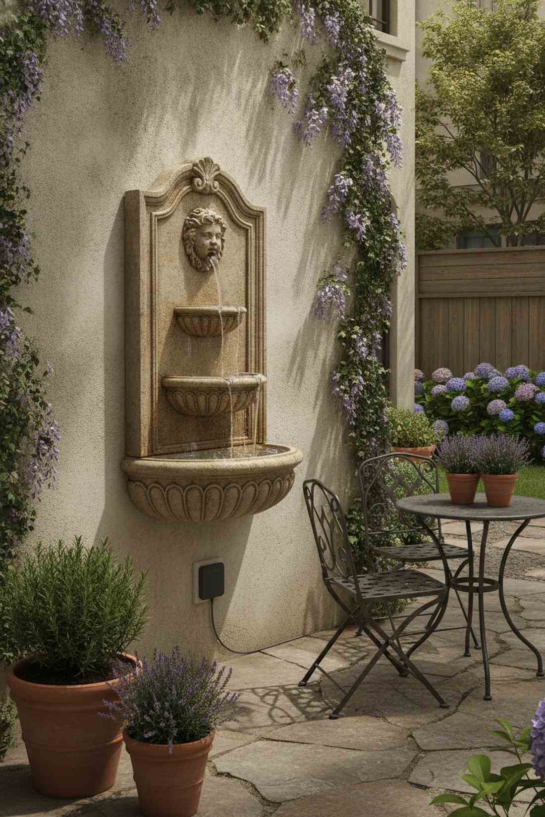 wall mounted fountain sculptures