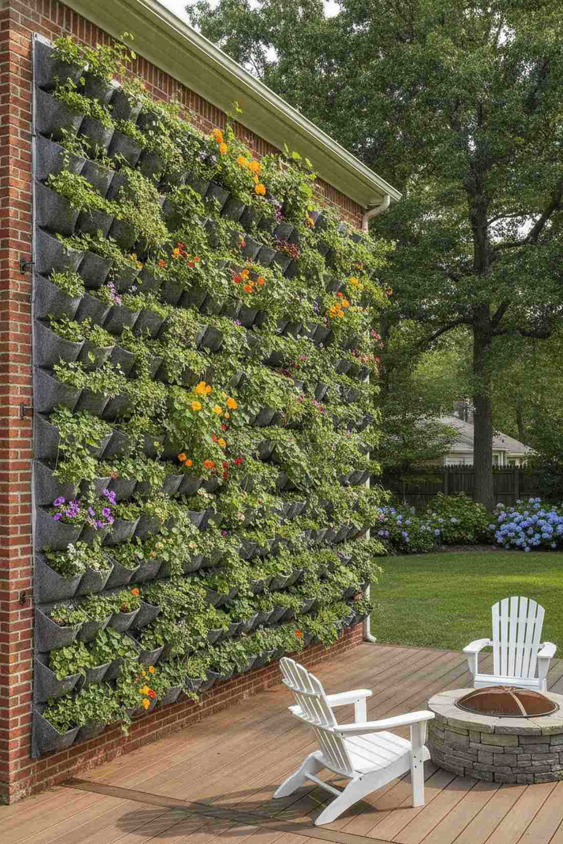 wall mounted pocket planters