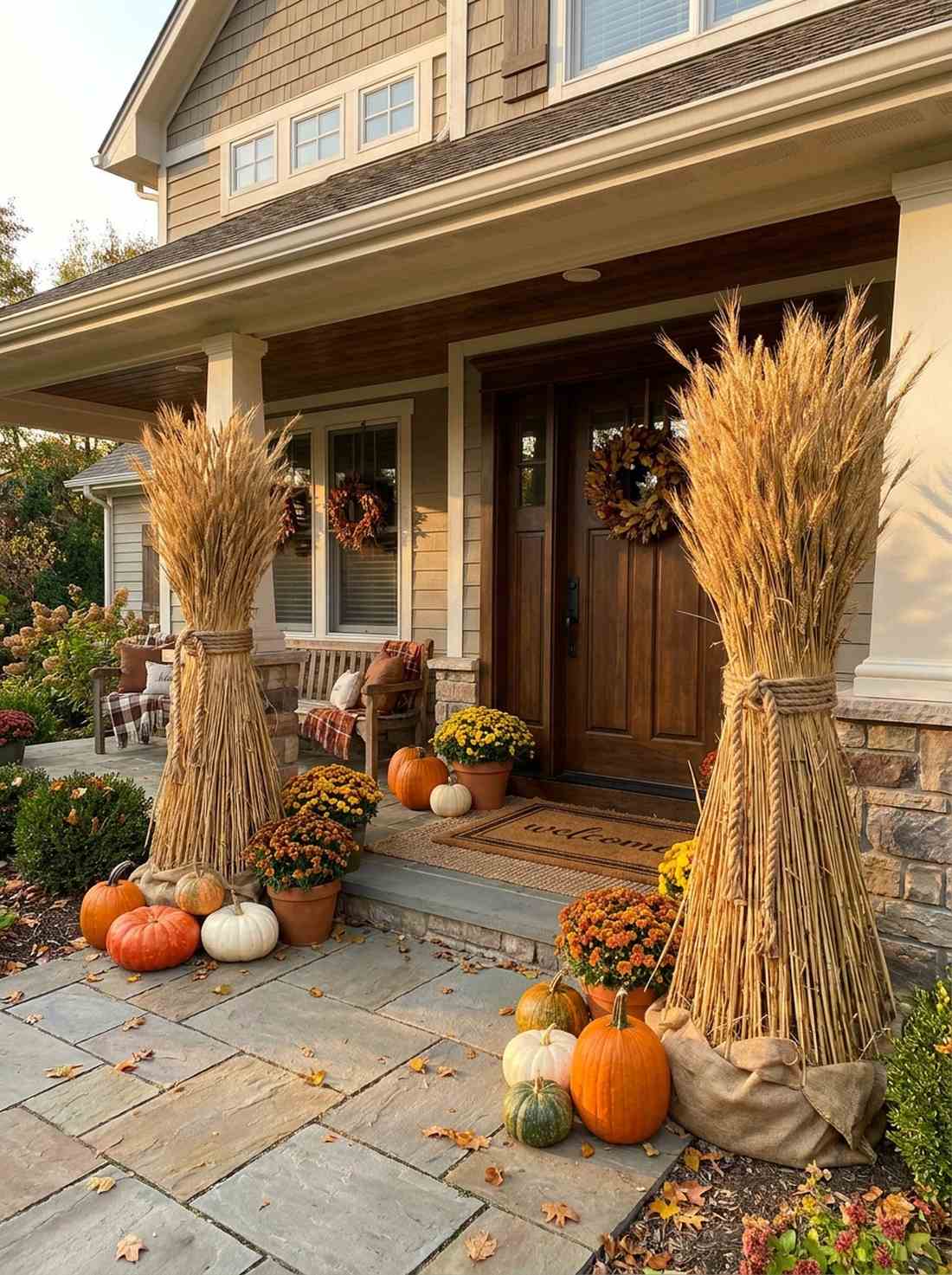 wheat stalk bundle displays