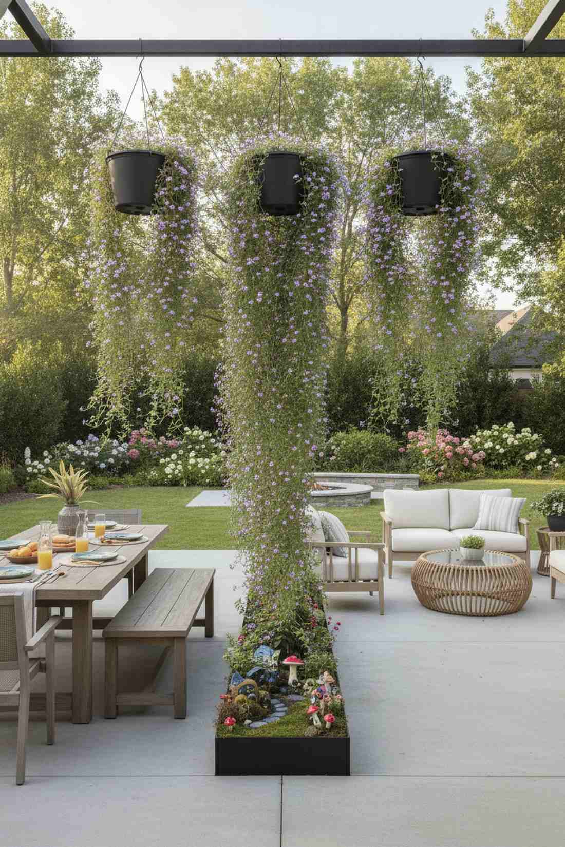 zone definition through plant curtains