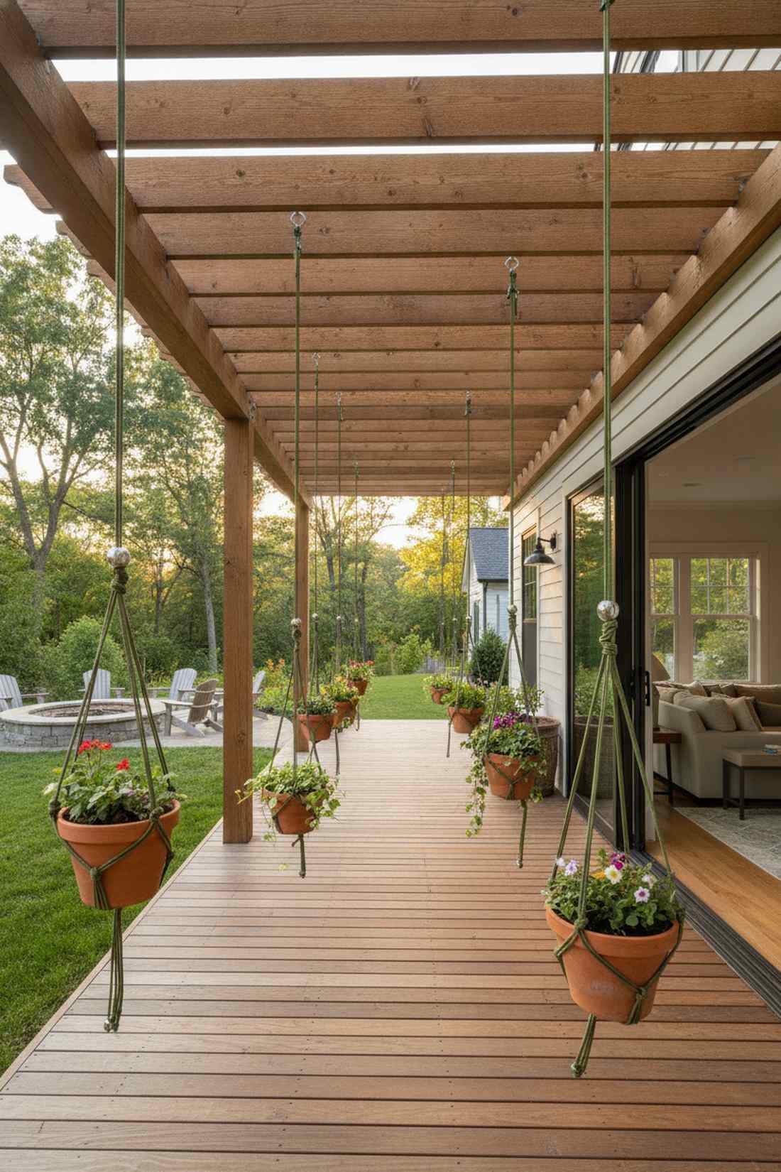 adjustable knot plant hanger