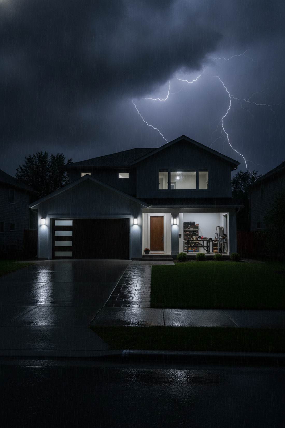battery backup security lighting systems